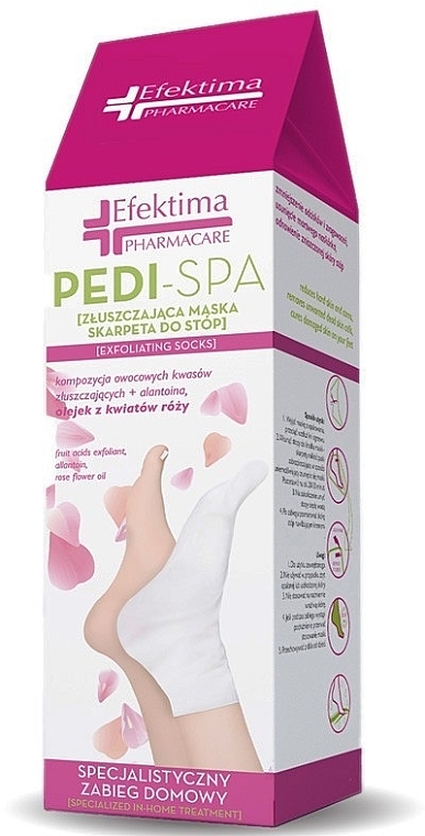 Exfoliating Foot Socks - Efektima Pharmacare Pedi-Spa Exfoliating Socks — photo N1