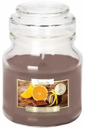 Premium Scented Candle in Jar 'Chocolate & Orange' - Bispol Premium Line Scented Candle Chocolate & Orange — photo N1