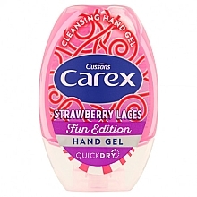 Fragrances, Perfumes, Cosmetics Antibacterial Hand Gel - Carex Strawberry Laces Hand Gel