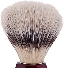 シェービングブラシ、ウォールナット - Plisson Russian Grey Faceted Brush	 — photo N2