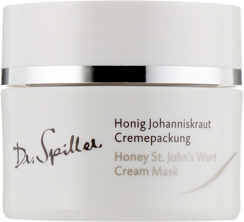 Moisturizing & Soothing St.John's Wort Cream Mask - Dr. Spiller Honey St.John’s Wort Cream Mask — photo N1