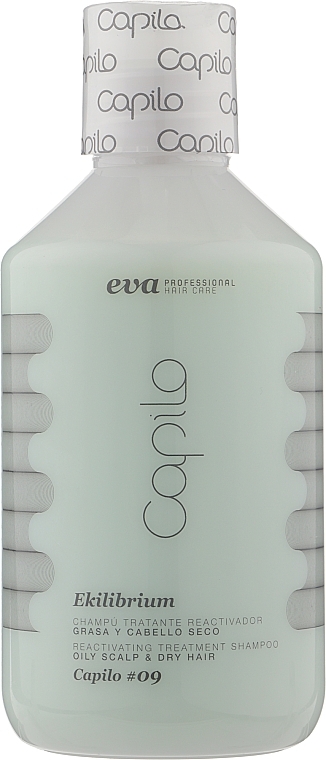 Therapeutic Shampoo for Oily Scalp & Dry Hair - Eva Professional Capilo Ekilibrium Shampoo №09 — photo N1