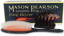 Fragrances, Perfumes, Cosmetics Hair Brush, dark ruby - Mason Pearson Handy Nylon Hair Brush N3 Dark Ruby