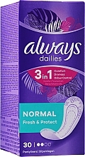 Sanitary Pads, 30pcs - Always Dailies Liners Normal — photo N1