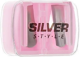 Fragrances, Perfumes, Cosmetics Dual Sharpener, pink - Silver Style