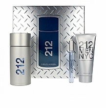 Carolina Herrera 212 Men NYC - Set (edt/100ml + ash/gel/100ml + edt/mini/10ml) — photo N2