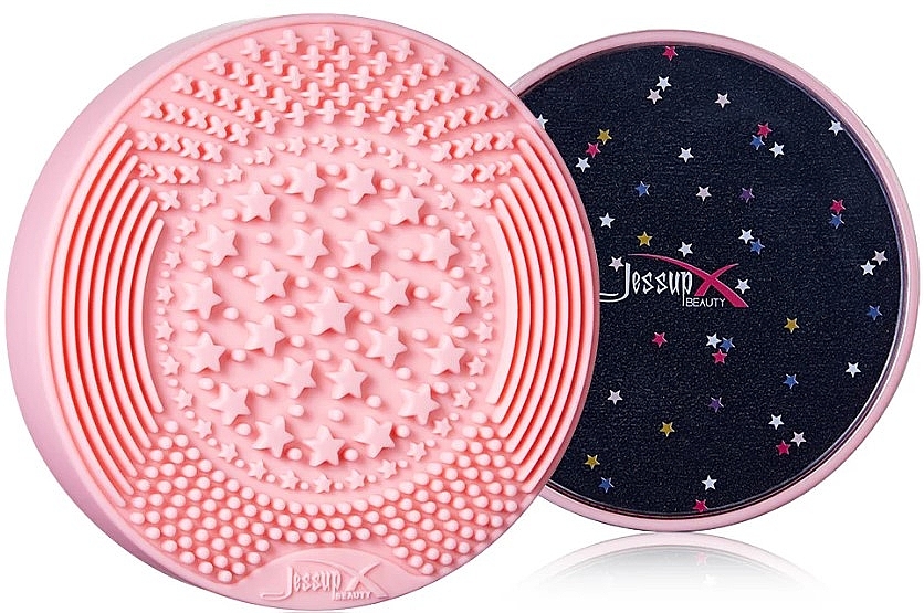 2-in-1 Brush Cleaner, pink - Jessup Brush Cleaner 2-in-1 Dry & Wet Whisper Pink — photo N1