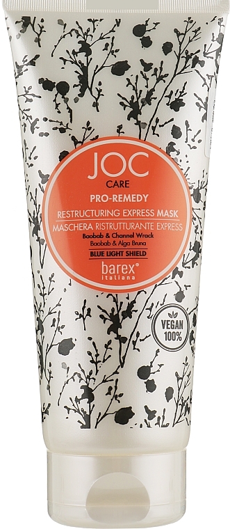 Restructuring Express Mask for Damaged Hair - Barex Italiana Joc Care Mask — photo N1