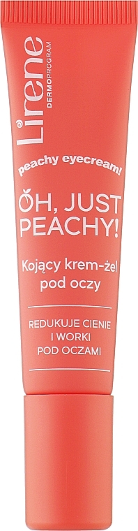 Soothing & Cooling Eye Cream Gel 'Oh, Just Peachy! - Lirene Light Spf 30 Moisturizing Cream Under Make-Up — photo N1