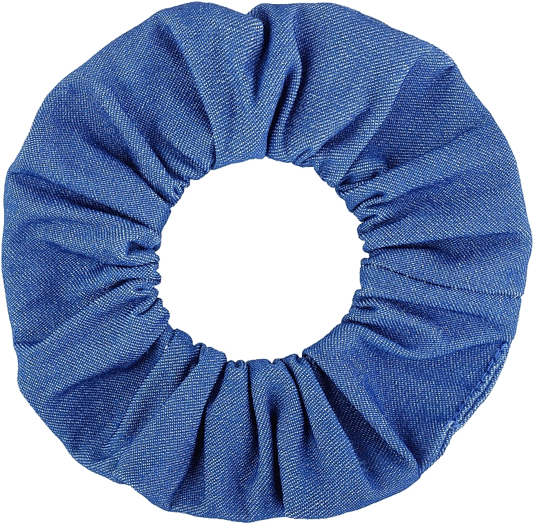 Denim Classic Hair Scrunchie, light blue - MAKEUP Hair Accessories — photo N2