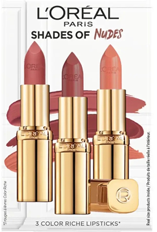 L'Oreal Paris Shades Of Nudes (lipstick/3x4.5ml) - Set — photo N1