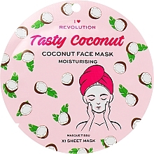 Moisturizing Coconut Sheet Mask - I Heart Revolution Coconut Moisturising Printed Sheet Mask — photo N1