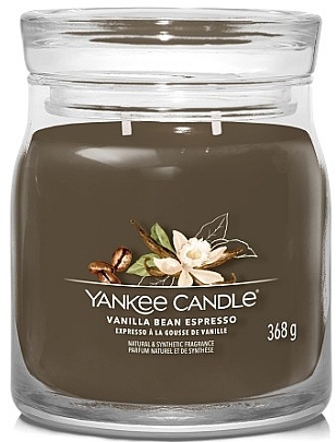 Scented Candle in Jar 'Vanilla Bean Espresso', 2 wicks - Yankee Candle Singnature — photo N1