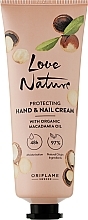 Macadamia Oil Protective Hand & Nail Cream - Oriflame Love Nature Caring Hand & Nail Cream With Organic Macadamia Oil — photo N1