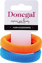 Fragrances, Perfumes, Cosmetics Hair Ties FA-5642, orange + blue - Donegal