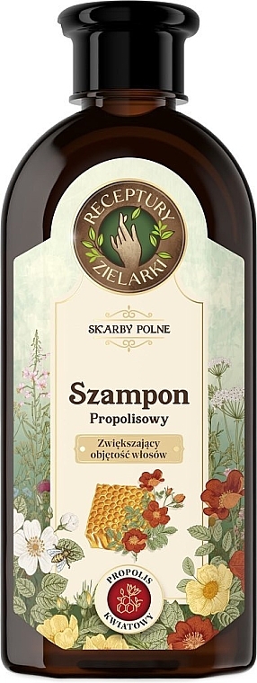 Volumizing Shampoo 'Propolis & Flowers' - Receptury Zielarki Skarby Polne — photo N1