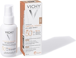 Anti-photoaging Face Weightless Sunscreen Fluid with a Universal Tinting Pigment, SPF 50+ - Vichy Capital Soleil UV-Age Daily — photo N7