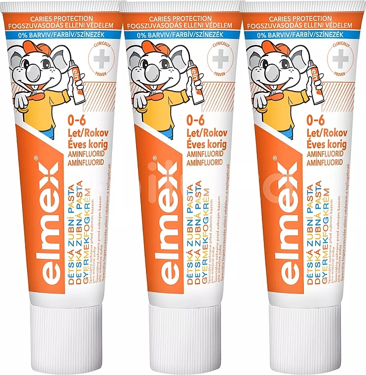 Set - Elmex Kids Toothpaste(3x50ml) — photo N1