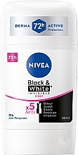 Fragrances, Perfumes, Cosmetics Deodorant Stick 'Invisible Black & White Protection' - Nivea Black & White Invisible Clear Deo Stick