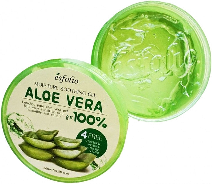 Moisturizing Aloe Gel - Esfolio Moisture Soothing Gel Aloe Vera 100% Purity — photo N3