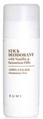 Floral Deodorant Stick - Rumi Stick Deodorant with Vanilla & Geranium Oils — photo N1