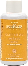 Fragrances, Perfumes, Cosmetics Glitter Sunscreen Oil - MaterNatura Glitter Monoi Sun Oil