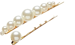 Hair Clip Set with Royal Pearls - Lolita Accessories Royal Pearl Pin Set — photo N1