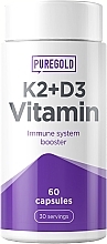 Fragrances, Perfumes, Cosmetics Vitamin K2+D3 Complex, capsules - PureGold K2+D3 Vitamin Immune System Booster