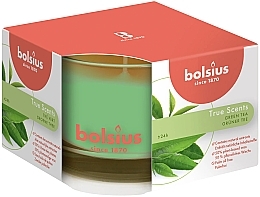 Fragrances, Perfumes, Cosmetics Green Tea Scented Candle in Jar, 63/90 mm - Bolsius Candle