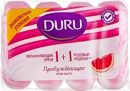 Fragrances, Perfumes, Cosmetics Soap in Eco Pack "Pink Grapefruit" - Duru 1+1 Soft Sensations