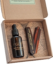 Fragrances, Perfumes, Cosmetics Set - Captain Fawcett Ricki Hall's Booze & Baccy Gift Set (beard/oil/50ml + beard/comb/1pc)