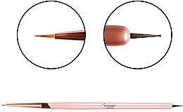 Dual-Ended Gel Brush - Sincero Salon Art + Dots Double Use Brush — photo N3