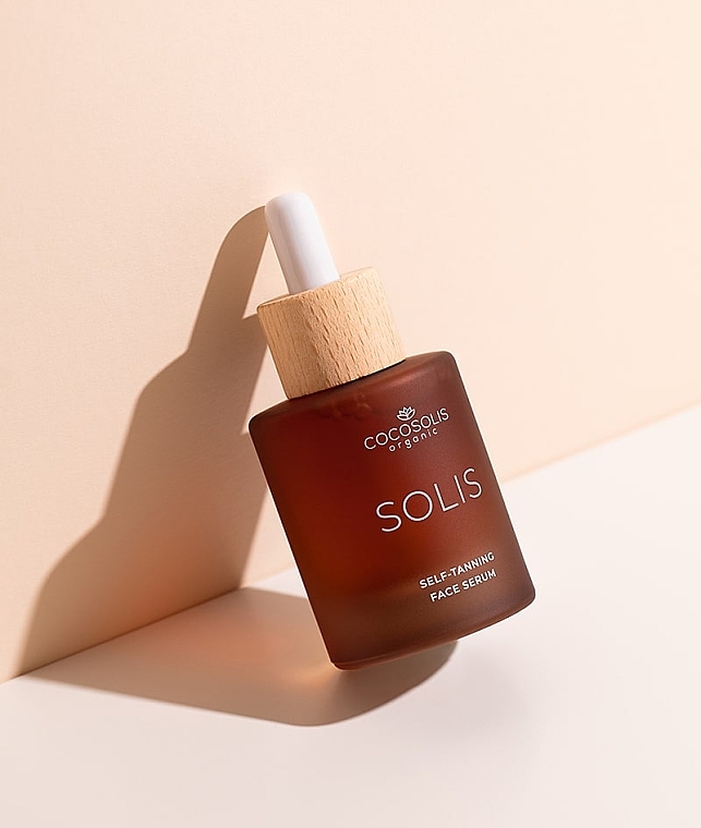 Self-Tanning Face Serum with Hyaluronic Acid - Cocosolis Solis Self-Tanning Face Serum — photo N4