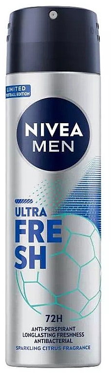 Men Antiperspirant Spray - Nivea Men Ultra Fresh Limited Football Edition — photo N1