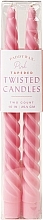 Twisted Candle, 25.4cm - Paddywax Tapered Twisted Candles Pink — photo N1