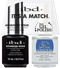 Fragrances, Perfumes, Cosmetics Set - IBD Advanced Wear Color Duo No Cleanse Top Coat (top/14ml + top14ml)