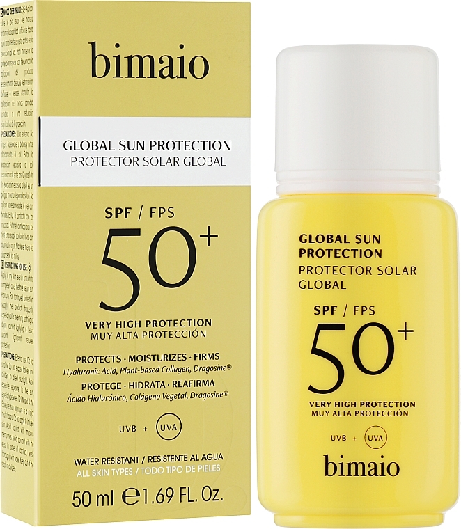 Face Sun Cream SPF50+ - Bimaio Global Sun Protection — photo N2