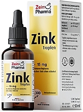 Fragrances, Perfumes, Cosmetics Zinc Food Supplement, 15 mg - ZeinPharma Zinc Drops