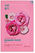 Damask Rose Moisturizing Face Sheet Mask - Holika Holika Pure Essence Mask Sheet Damask Rose — photo N1