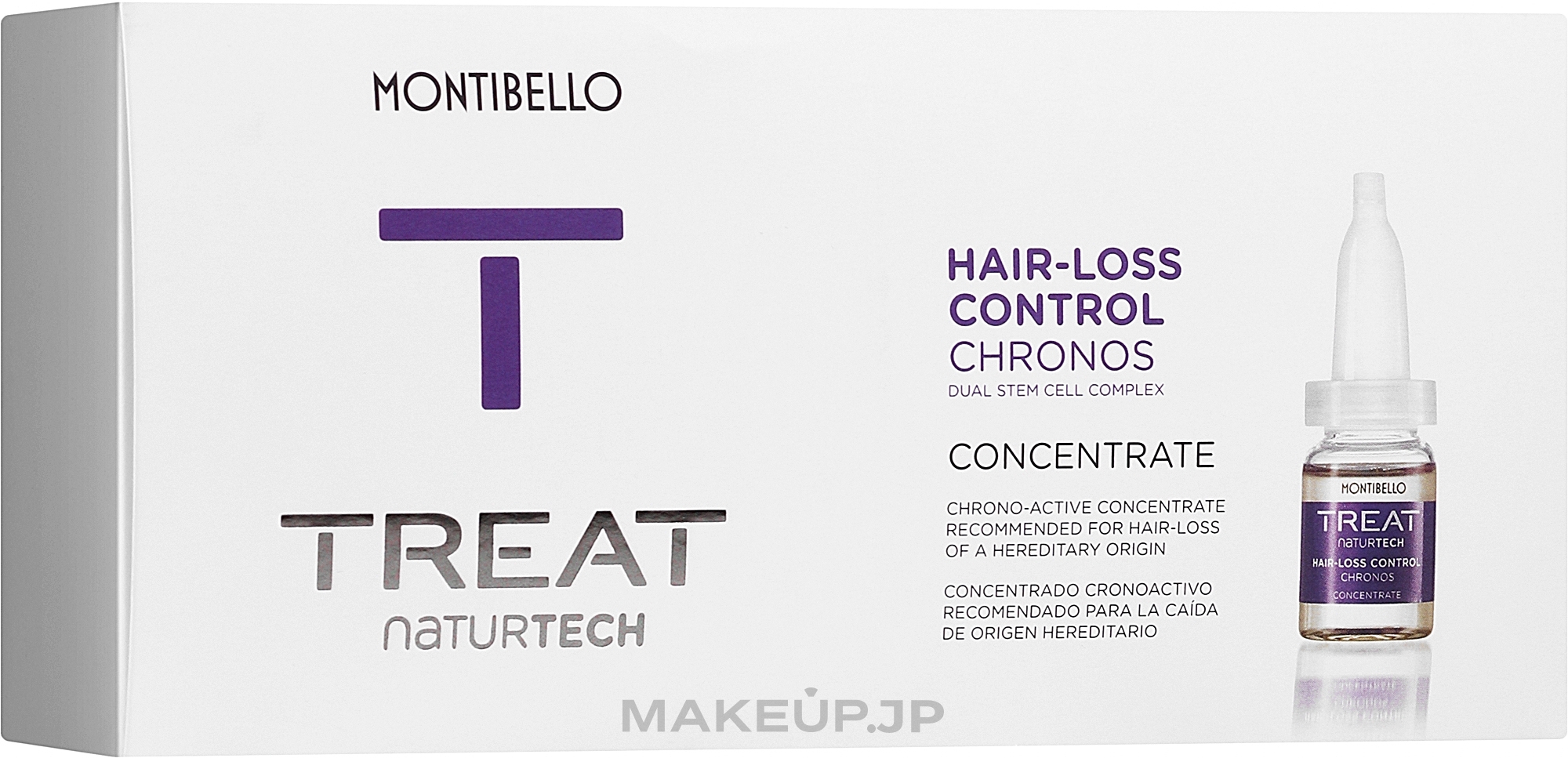 Anti Hair Loss Concentrate - Montibello Treat NaturTech Hair-Loss Control Chronos Concentrate — photo 10 x 7 ml