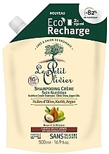 Fragrances, Perfumes, Cosmetics Nourishing Shampoo for Dry & Damaged Hair - Le Petit Olivier Eco-Refill Cream Shampoo Nutrition Olive, Shea, Argan Oils