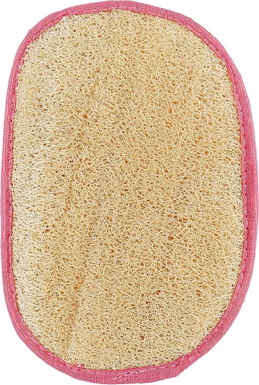 Loofah Bath Sponge, oval, pink - Soap Stories — photo N1