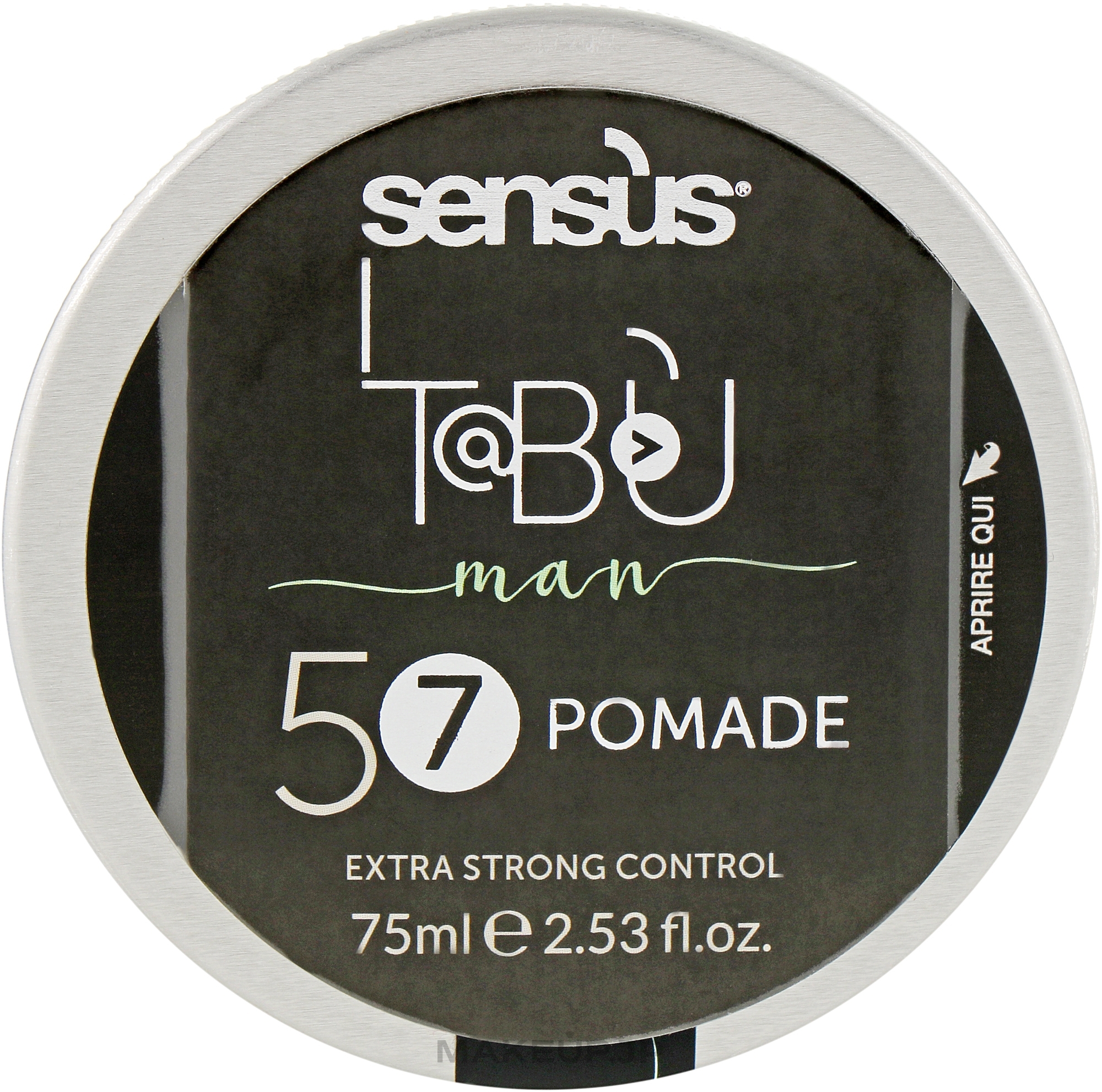 Hair Pomade - Sensus Tabu Pomade 57 — photo 75 ml