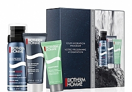 Fragrances, Perfumes, Cosmetics Set - Biotherm Aquapower Starter Kit Men (f/cr/gel/20ml + sh/foam/50ml + cl/gel/40ml)