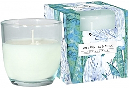 Fragrances, Perfumes, Cosmetics Scented Candle in Glass 'Soft Vanilla & Musk' - Bispol Scented Candle Soft Vanilla & Musk