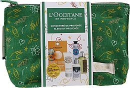 Fragrances, Perfumes, Cosmetics Set - L'Occitane Christmas Set (balm/15ml + f/mask/6ml + b/milk/20ml + h/cr/10ml + shm/35ml + sh/gel/30ml + bag)