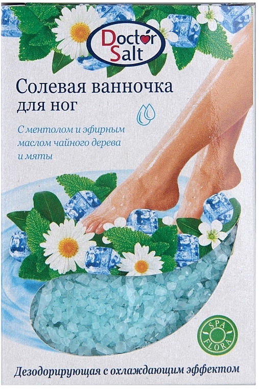 Deodorant Foot Salt Bath with Cooling Effect - Aqua Cosmetics — photo N3