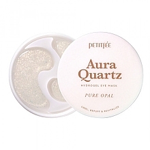 Pearl Protein & Opal Powder Hydrogel Eye Patch - Petitfee&Koelf Aura Quartz Hydrogel Eye Mask Pure Opal — photo N3