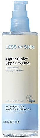 Emulsion for Sensitive Skin - Holika Holika Less On Skin PantheBible Vegan Emulsion — photo N6