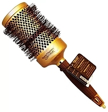 Fragrances, Perfumes, Cosmetics Thermal Brush, 65 mm - Olivia Garden Expert Blowout Curl Wavy Bristles Gold & Brown